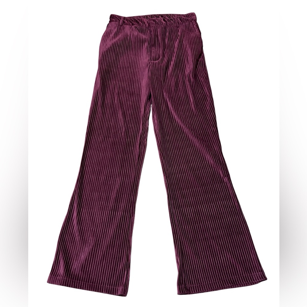 Urban Outfitters Women’s Cassidy Ribbed Velour Flare Pants Size 10